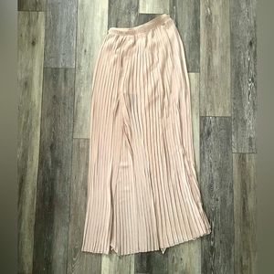 Full length pleaded skirt